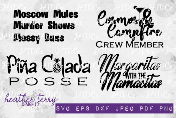 Adult Beverage Bundle: Graphics & Illustrations for Crafters