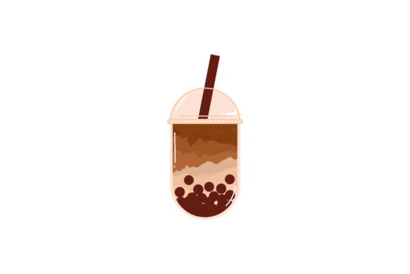 Bubble Milk Tea Boba Brown Sugar Drink Graphics