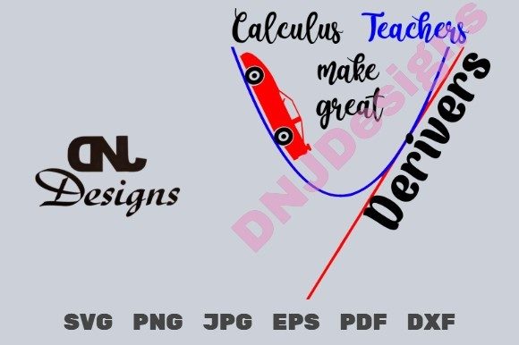 Calculus Teacher Cut File Pack: Graphics for Crafts Brands