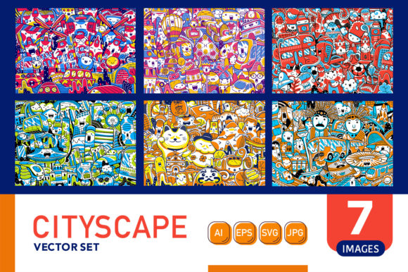 Cityscape Vector Set: Modern Graphics & Illustrations