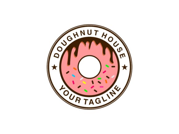 DOUGHNUT HOUSE CIRCLE BADGE: Graphics & Logos