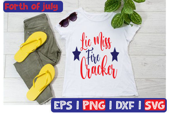 Lie Miss Fire Cracker Graphics & T-Shirt Designs