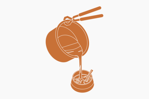 Monochrome Pouring Masala Chai Graphics & Illustrations