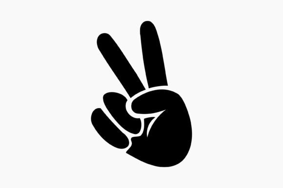 Peace Sign Hand Symbol: Graphics and Crafts