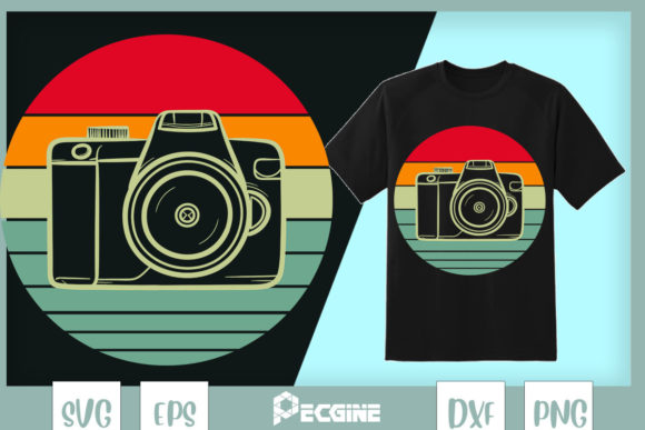 Retro Vintage Camera Photography Graphics for T-Shirt Designs