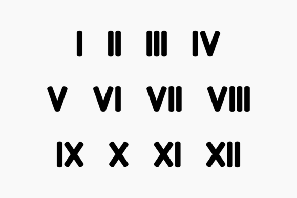 Roman Numerals: Graphics for Crafts and Content